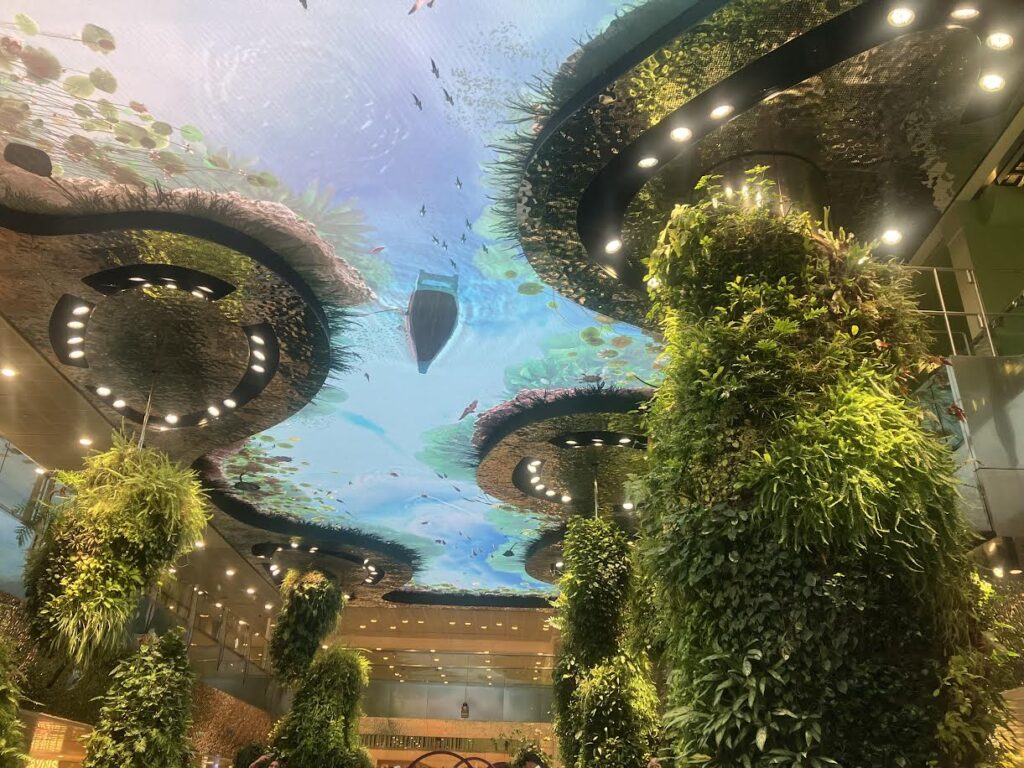 チャンギ空港内の装飾