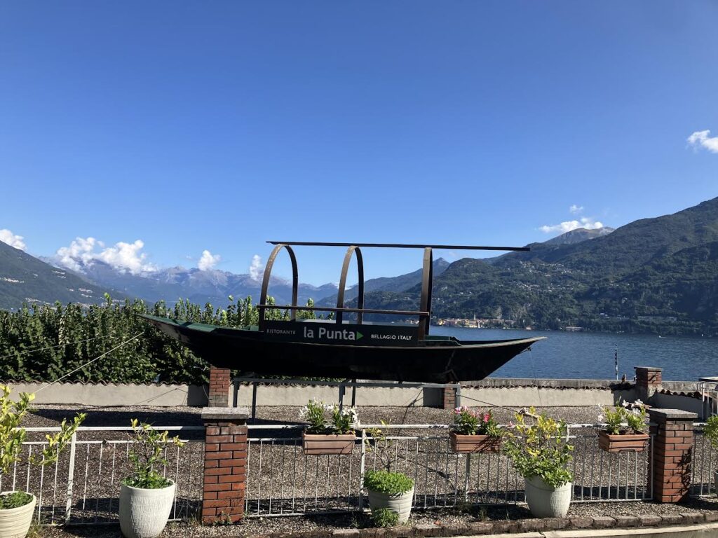 ベラージオから湖の眺望