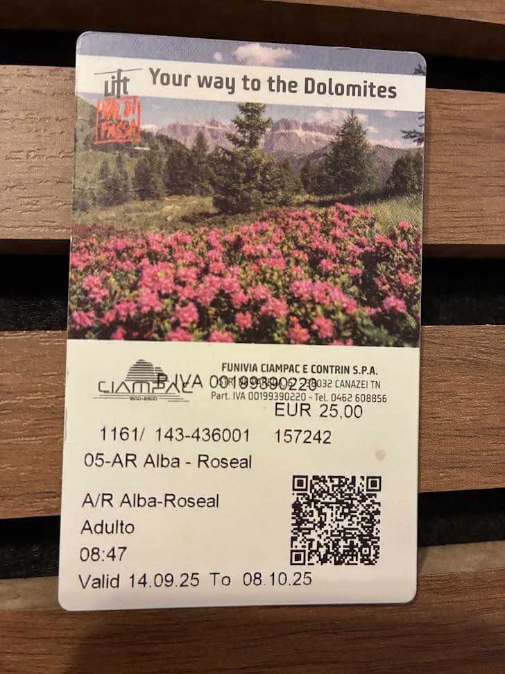 ゴンドラのチケット