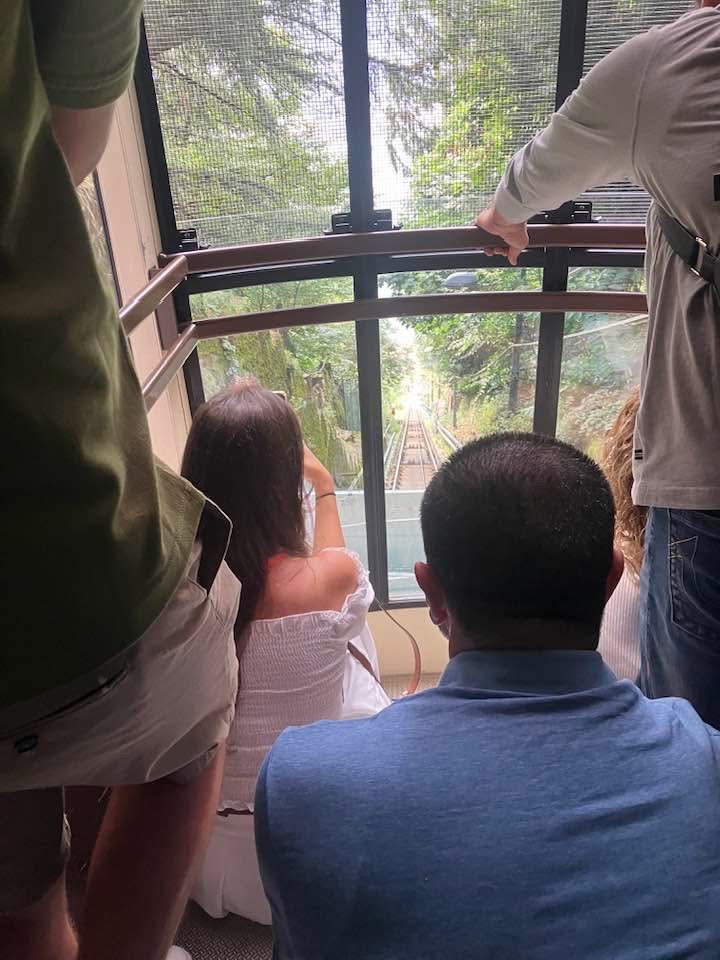 フニコラーレの車内