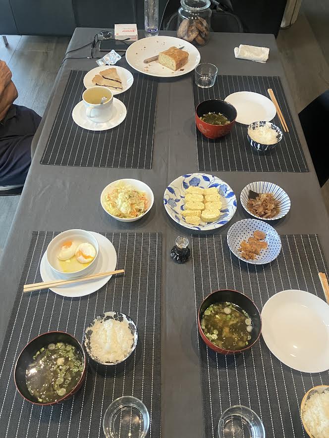 朝ごはんの様子